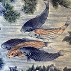 Vintage Sun Ceramics Japanese Koi Fish Plate 12 