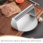 Stainless Steel Smashed Burger Press 5 5 In Round Burger Smasher Griddle Hamburg