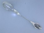 Rare Coin Silver Cheese Serving Scoop Saxon Stag Not Sterling
