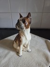Jaffe Rose Porcelain Boxer Dog Figurine Ornament Vintage