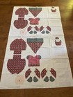 Vintage Roly-poly Plaid Santa Doll Fabric 2 Panelschristmas Vip Cranston Diy Toy