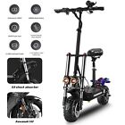 6000w Dual Motor Folding Adult Commute Electric Scooter 11  Road Tire E Scooter