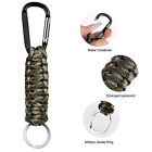 5pcs Paracord Lanyard Keychain Keyring Cord W carabiner Outdoor Camping Survival
