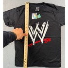 Rare  Vintage Wwe Logo 2008 T Shirt-black  6-8 Youth Small 