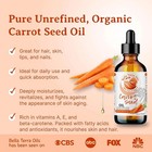 Natural Cold-pressed Carrot Seed Oil 100  Pure Skin Care Face Anti-aging