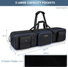 Tripod Carrying Case Bag 50 5   Resistant Light Stand Bag With 2 Removable Pa   