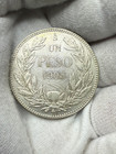 Chile 1905 Silver Un Peso Coin Xf I167