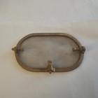 Vintage Porthole Window Screen Cover Ship Boat Brass Bronze Oval Old Nautical  1