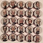 Lot Of 50 Us President Beer Bottle Caps Complete Set  used  Crimped 
