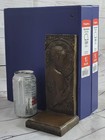 Art Deco Roman Style Female Bronze Bookends Book Ends Sculpture Figurine Pair