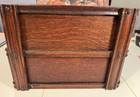 Antique 1919 Singer Treadle Sewing Machine Cabinet 2 Wood Drawers Side Frame