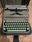 Hermes 2000 Antique Typewriter W  Original Case  Manual  Warranty And Tools