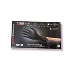 First Glove Black Nitrile Disposable Gloves Powder Latex Free 3  5    6 Mil
