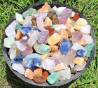 8 Oz Brazil Mix Rough Natural Stones   a  Grade Bulk Lot 1 2 Lb
