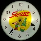 Squirt Soda Lighted Advertising Clock Free Shipping