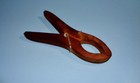 Antique Early Large Wooden Blanket Quilt Clamp Clothespin Like Textile Clip Aafa