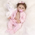 18in Reborn Baby Dolls Full Body Vinyl Silicone Lifelike Newborn Girl Doll Xmas
