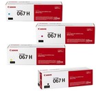 Canon 067h Oem Toner 4 Colour Set  black  Cyan  Magenta  Yellow 