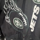 Nfl New York Jets Snap Front Nfl Black green white Jacket Men s 3xl