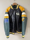 Green Bay Packers Embroidered Leather Jacket 3xl  Nfl Licensed