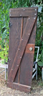 Antique Vintage Old Texas Farmhouse Barn House Door 71  Brown Solid Wood