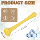 Cocktail Muddler  8 Inch Pp Drink Muddler  Yellow  thin 