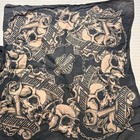 Lot Of 3harley-davidson Official License Black Bandana Handkerchief