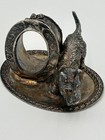 Antique Victorian Silverplate Figural Scottie Dog   Scottish Terrier Napkin Ring