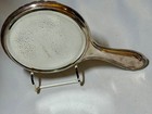 Vintage Silver Plated Handheld Vanity Mirror Art Nouveau Style 8 3 4    Long         