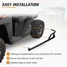 2x Black Steel Nerf Bars Rock Sliders Guard Fits 2018  Polaris Ranger Xp 1000