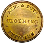  1850 s  New York Ny 535b  r-5  J G Merritt Merchant Token Clothing Emporium