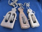 Old Wooden Primitive Hand Made Wooden Parts Of Weaving Loom