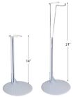 Doll Stands White Metal And Vinyl Holders Fits Dolls And Figures From 14-27     