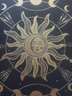 Celestial Sun Moon Canvas Wall Art Gold Black Mystic Zodiac Astrology Decor11x14