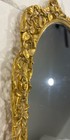 Vtg Matson 24 Karat Gold Plated Ornate Vanity mirror Gold-tone Roses 21  X 15 