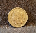 1868 United States Nickel 3 Cents  Decent Grade  Km-95