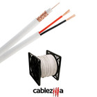 Rg59 Siamese Coax Cable 20awg 18 2 Cctv Security Camera Wire 250ft 500ft 1000ft