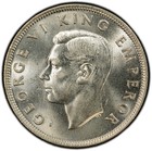 New Zealand  1940 George Vi Half Crown  Pcgs Ms 63 