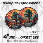 Sequoia National Park Magnet 2-pack 4  Vinyl Fridge Giant Trees California