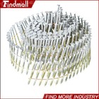 Findmall 3600 Pcs 15 Degree 1-3 4  X 0 092  Full Round Head Siding Nails 4 Set