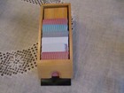 Vintage Six Deck Solid Oak Playing Card Dealer s Shoe - Never Used 