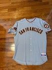 2009 Giants Carney Lansford Game Used Worn Road Jersey Sue Burns Patch Mlb Holo