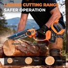 4-in-1 Cordless Pole Saw   Pruning Shears Combo Kit 16ft Reach 8  Chainsaw
