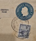 1903 Argentina Buenos Aires Postal Stationery Wrapper Cover To Basel Switzerland