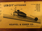 Vintage K e Leroy Lettering Set  Keuffel   Esser Drafting Kit In Wood Case