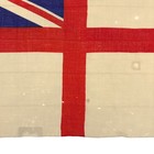 Vintage Wool White Ensign Union Jack Cloth Flag Nautical Uk British Royal Navy