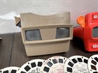 Vintage View Master  2  Red And Gray With Reels And Inserts Gaf View-master
