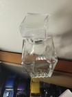 Liquor Whiskey Decanter Vintage Glass Crystal Bottle With Stopper 10in With Top