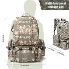 75l Outdoor Hiking Military Tactical Backpack Rucksack Camping Trekking Bag Us