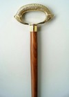 Vintage Brass Designer Handle Antique Style Wooden Walking Stick Nautical Cane